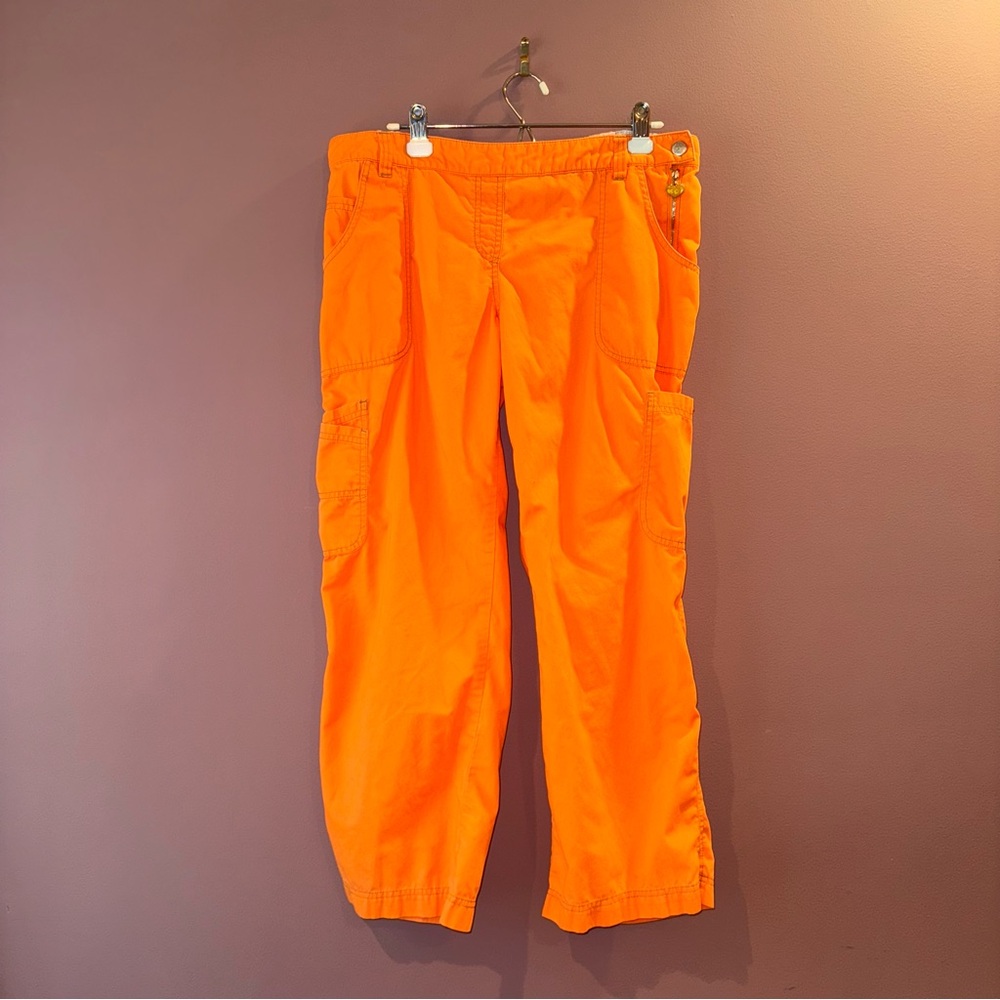 Kathy Peterson Vibrant Orange Cargo Pants | L